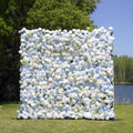 BlueSky：4D Fabric Artificial zip up curtain flower wall 8ft*8ft Free Shipping