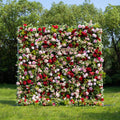 Bonjour：5D Fabric Artificial zip up curtain flower wall 8ft*8ft Free Shipping