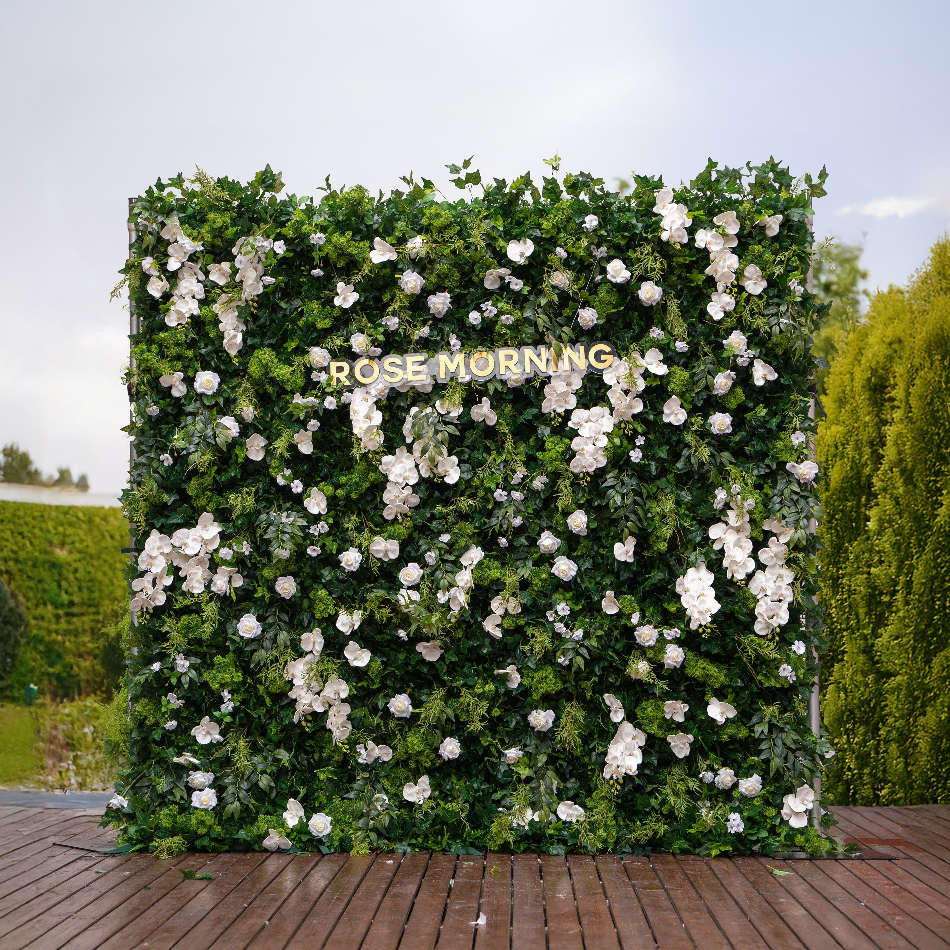 Brianna：4D Fabric Artificial rolling up curtain flower wall Free Shipping