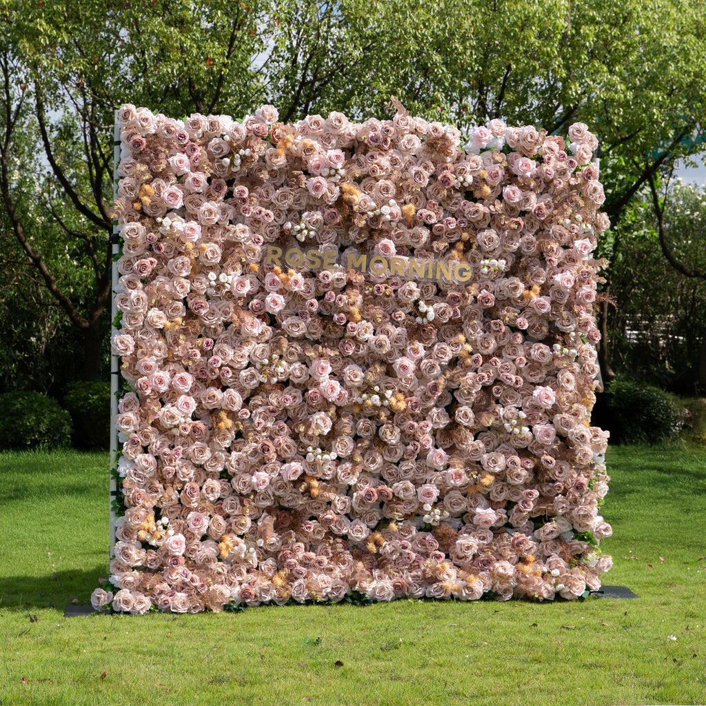Caffe - 5D Fabric Flower Wall for Weddings Parties Baby Showers Fall Events Backdrop Free Shipping
