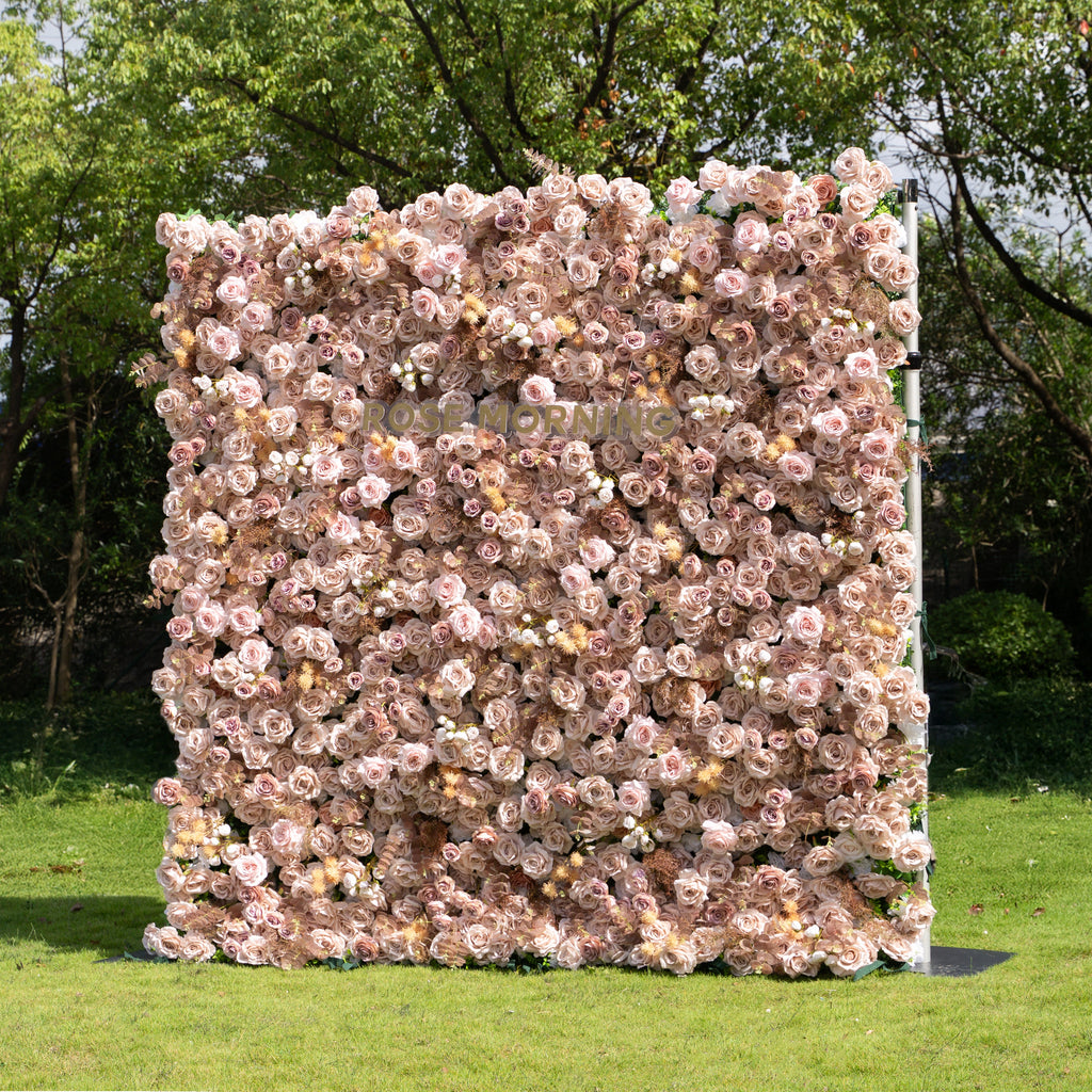 Caffe - 5D Fabric Flower Wall for Weddings Parties Baby Showers Fall Events Backdrop Free Shipping