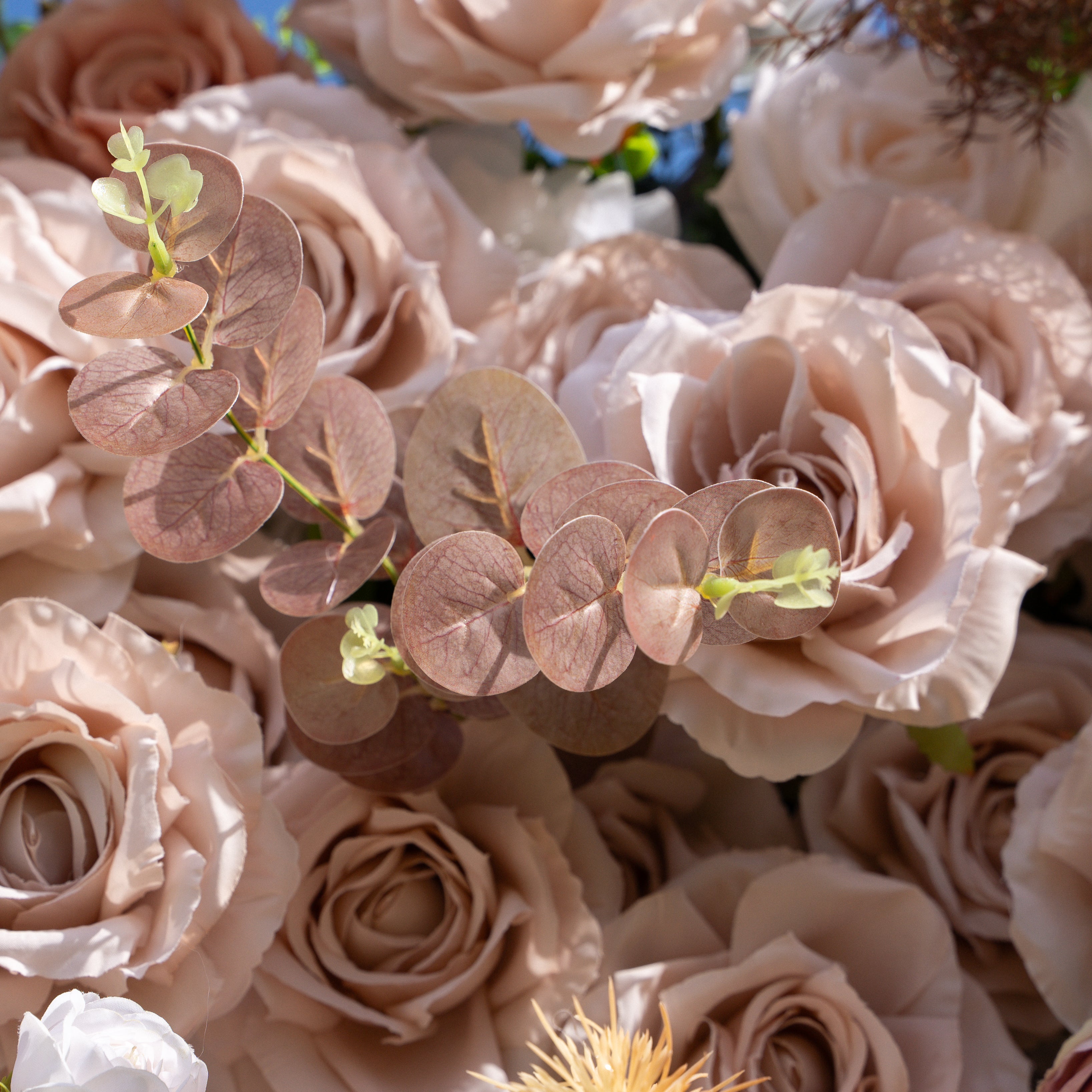 Caffe - 5D Fabric Flower Wall for Weddings Parties Baby Showers Fall Events Backdrop Free Shipping