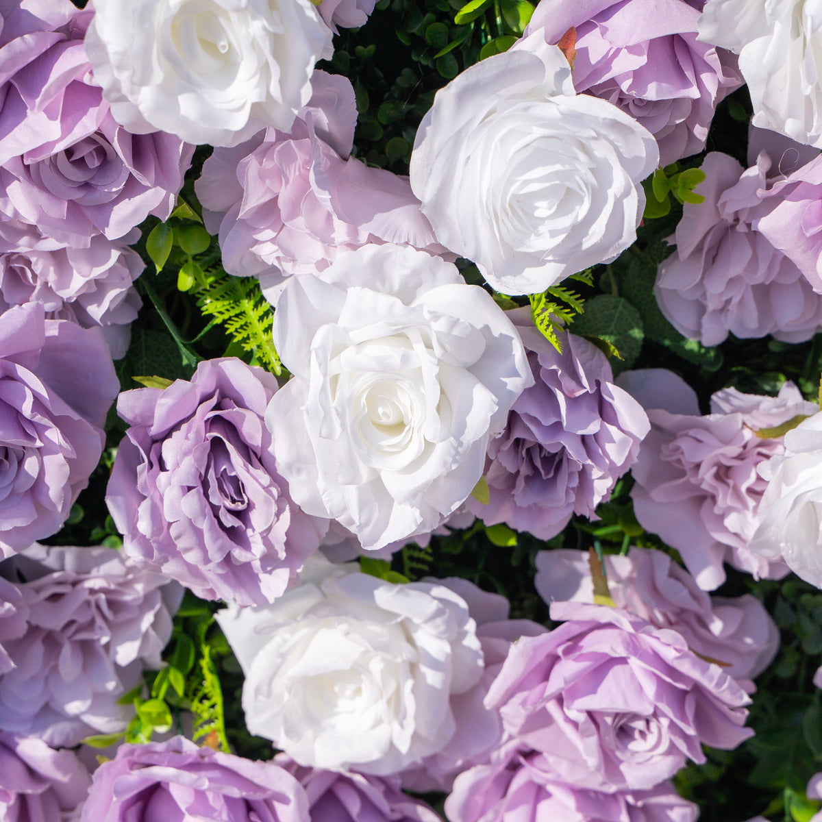 Calista: Luxury 3D Lilac & Cream Silk Floral Wall Roll-Up Fabric Backdrop for Dreamy Weddings & Bridal Showers Free Shipping