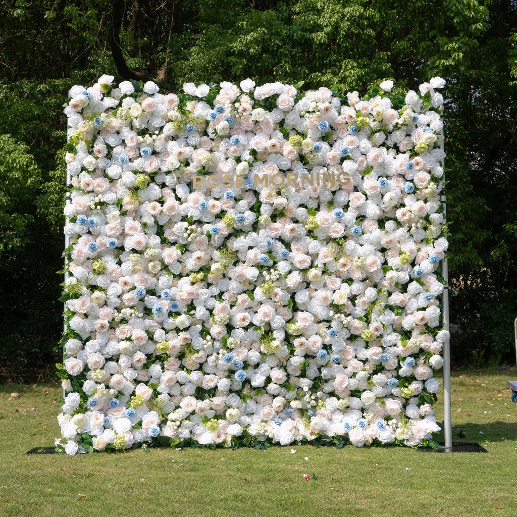 Carter：4D Fabric Artificial zip up curtain flower wall 8ft*8ft Free Shipping