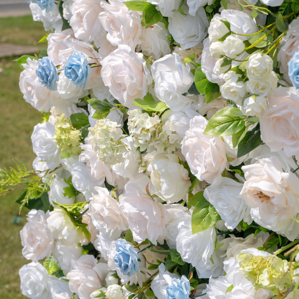 Carter：4D Fabric Artificial zip up curtain flower wall 8ft*8ft Free Shipping