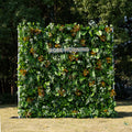 Cassandra：5D Fabric Artificial rolling up curtain flower wall Free Shipping