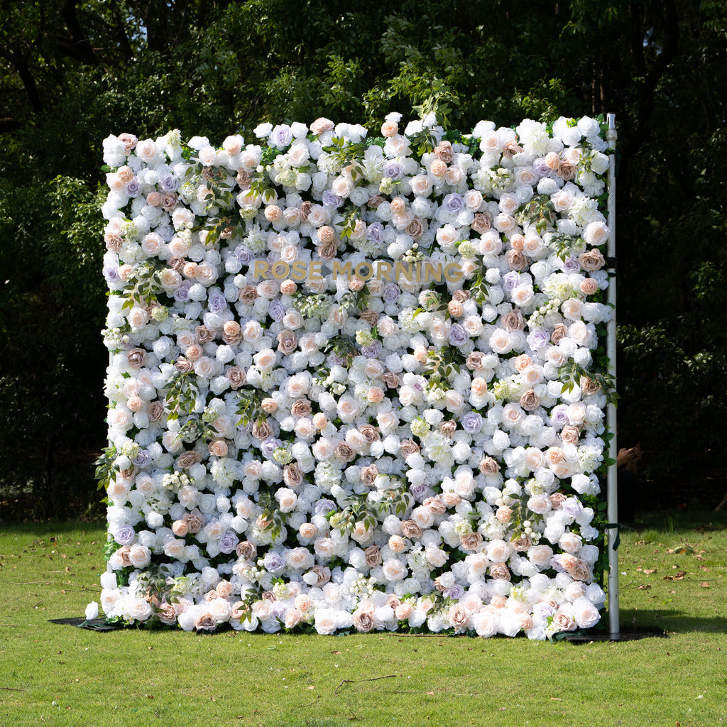 Catalina：3D Fabric Artificial rolling up curtain flower wall Free Shipping