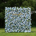 Cheska：5D Fabric Artificial rolling up curtain flower wall Free Shipping