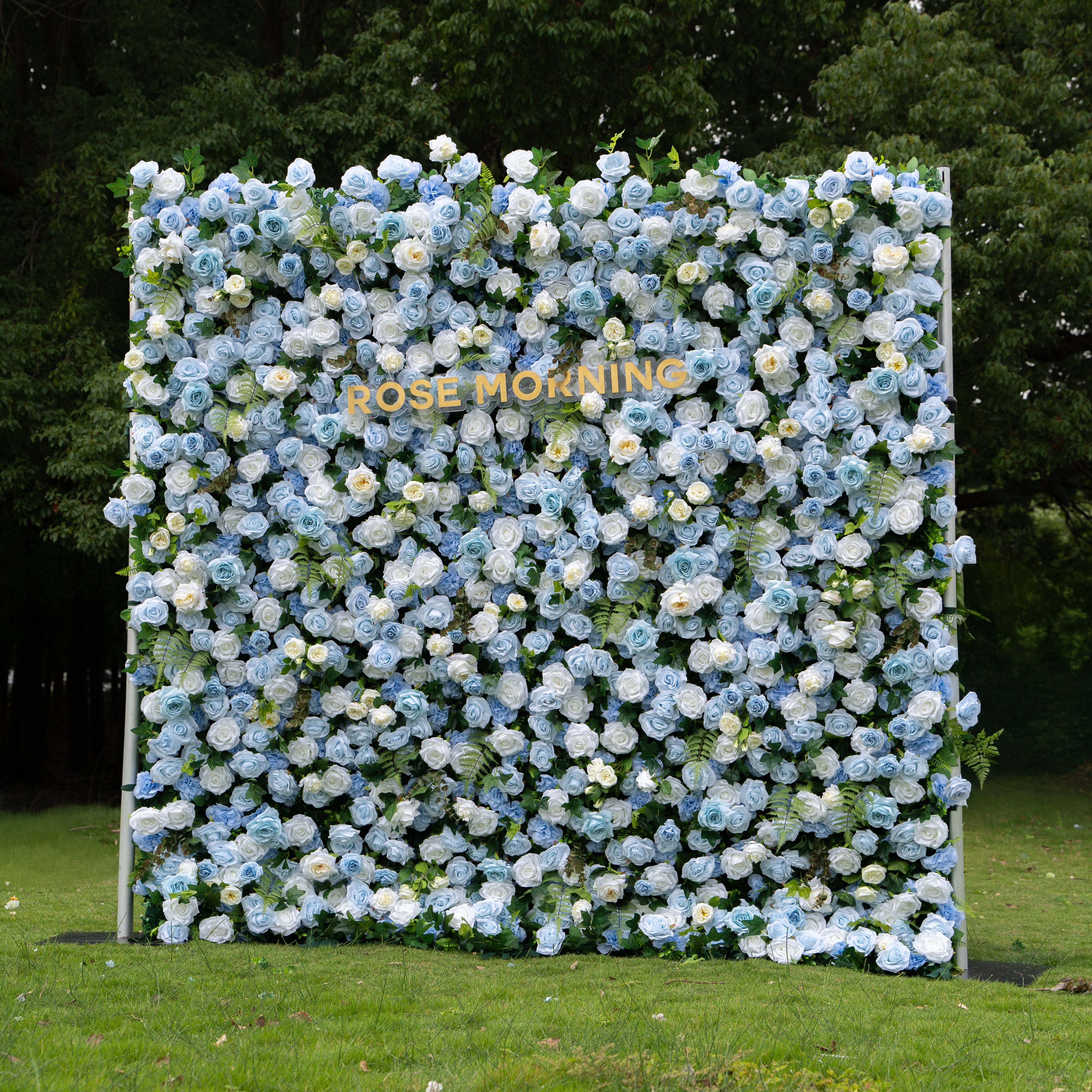 Cheska：5D Fabric Artificial rolling up curtain flower wall Free Shipping