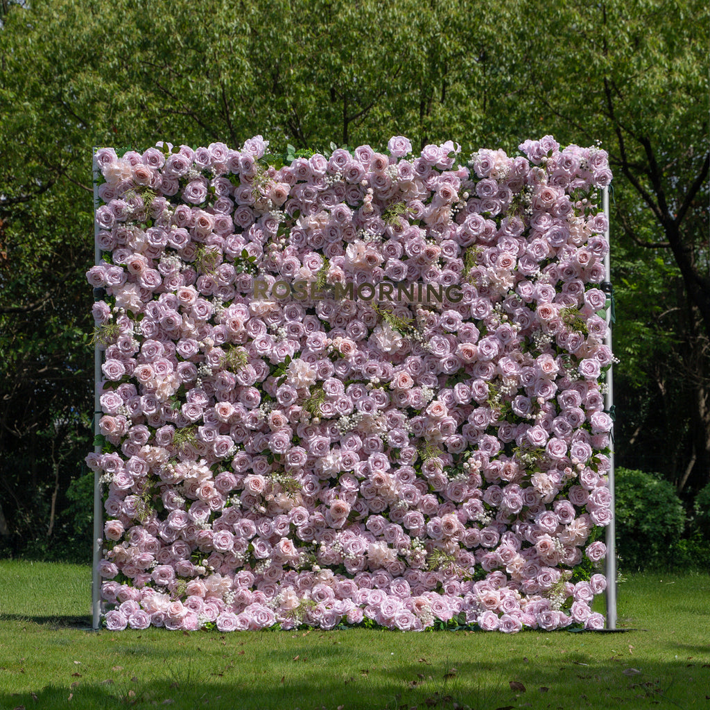 Cori：3D Fabric Artificial rolling up curtain flower wall Free Shipping