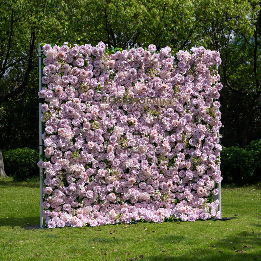 Cori：3D Fabric Artificial rolling up curtain flower wall Free Shipping