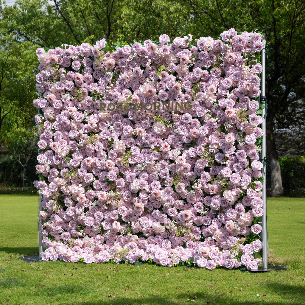 Cori：3D Fabric Artificial rolling up curtain flower wall Free Shipping