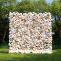 Corissa：5D Fabric Artificial zip up curtain flower wall 8ft*8ft Free Shipping