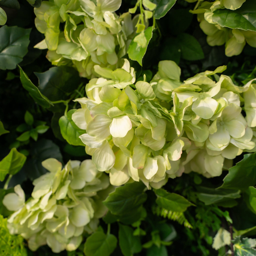 Cressida: 3D Elegant White Silk Rose & Greenery Foliage Wall Roll-Up Fabric Backdrop for Luxury Weddings, Parties & Botanical Decor Free Shipping