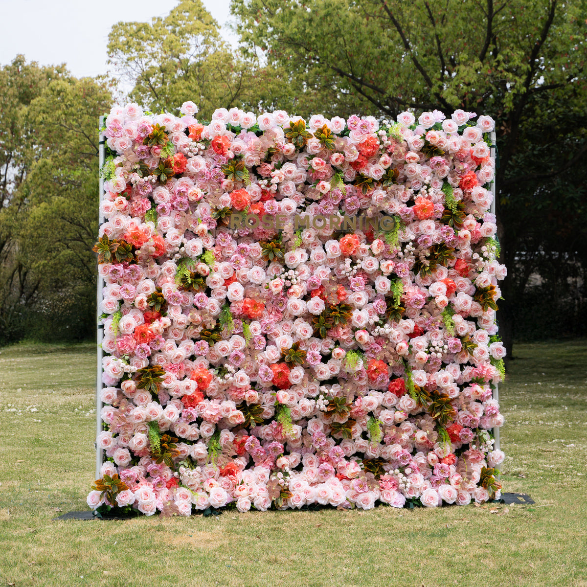 Daniela ：5D Fabric Artificial rolling up curtain flower wall Free Shipping