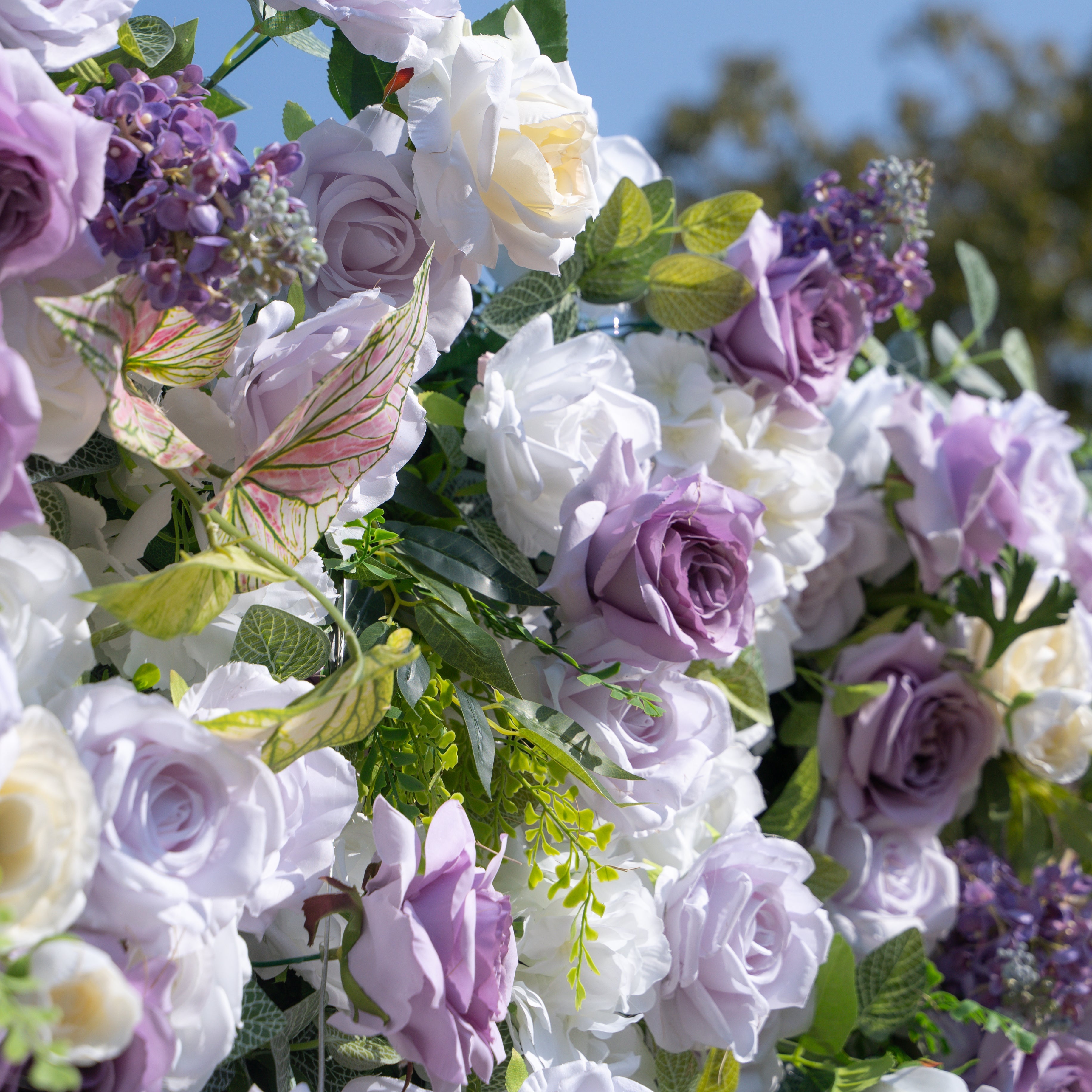 Danielle：5D Fabric Artificial rolling up curtain flower wall Free Shipping