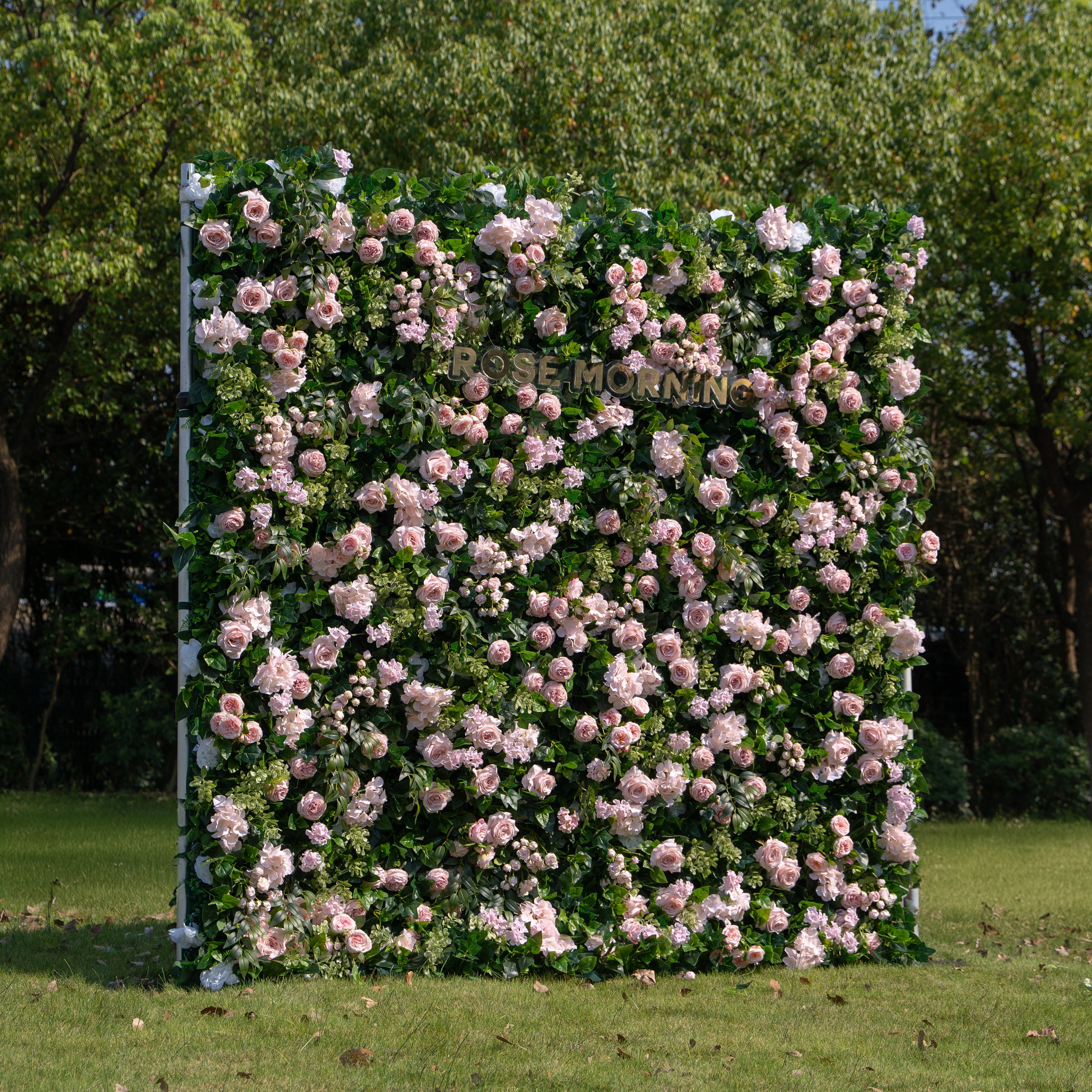 Darling：5D Fabric Artificial rolling up curtain flower wall Free Shipping