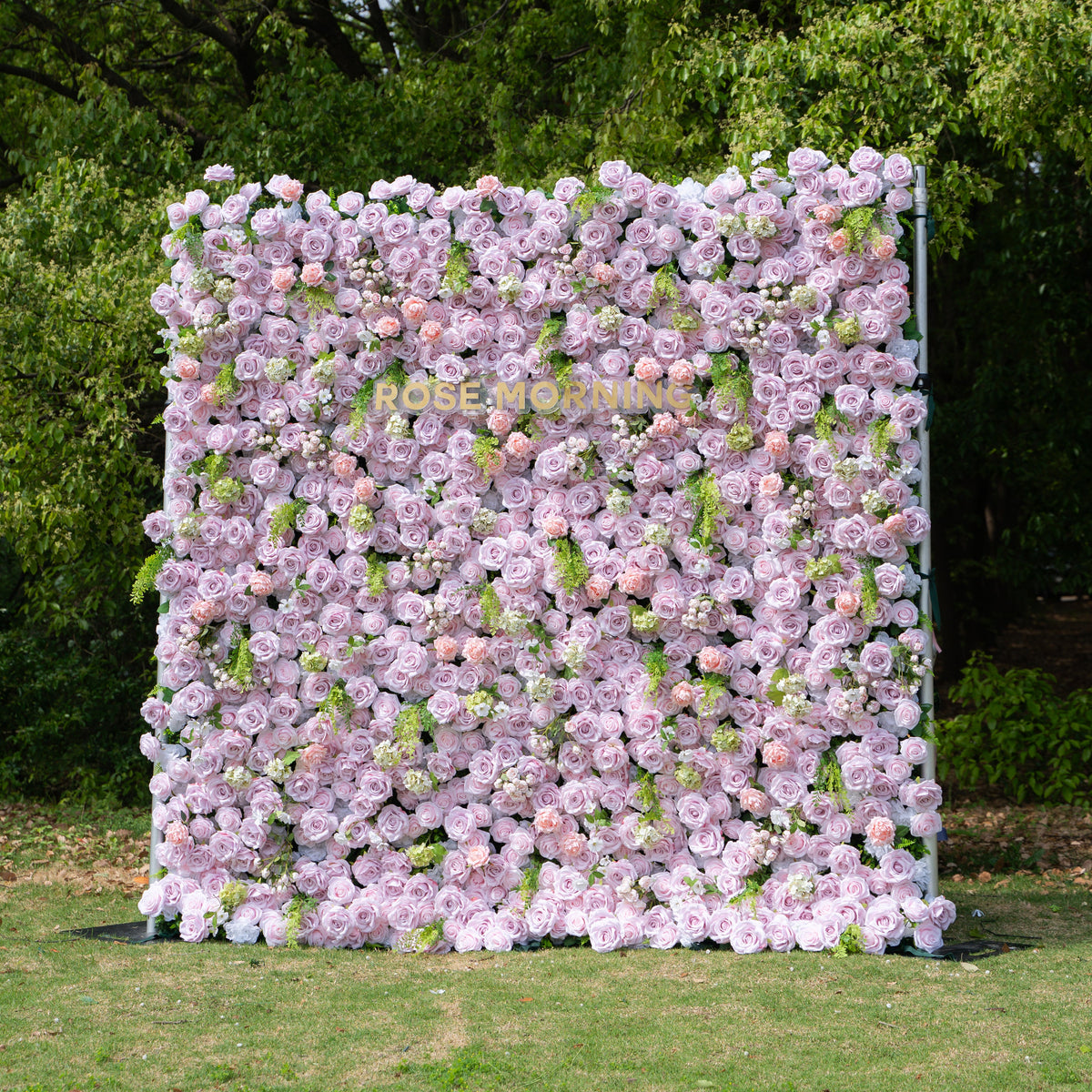 Debra：5D Fabric Artificial rolling up curtain flower wall Free Shipping