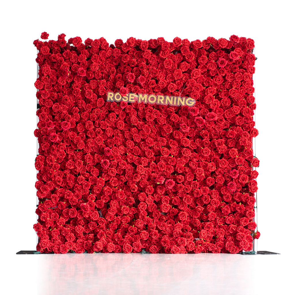 Destiny：3D Fabric Artificial rolling up curtain flower wall Free Shipping