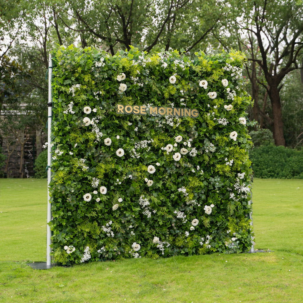 Eloise 2025：5D Fabric Artificial rolling up curtain flower wall Free Shipping