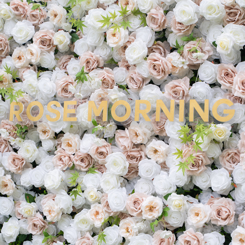 Ema - Autumn Fall 5D Fabric Zip Up Flower Wall 8ft x 8ft for Wedding Party Backdrop Free Shipping