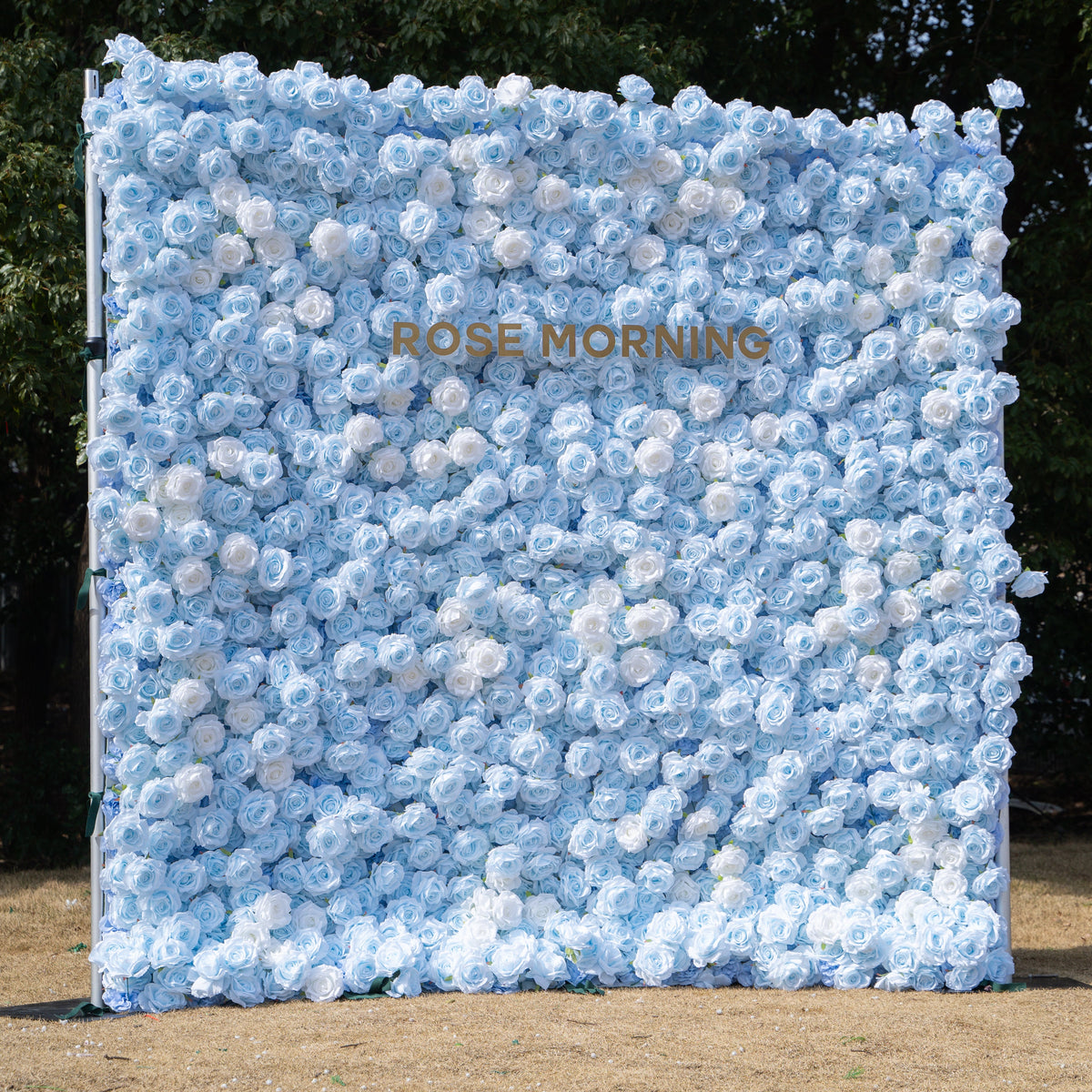 Faith 3D Luxury Artificial Flower Wall - Wedding Backdrop 8ft×8ft Free Shipping