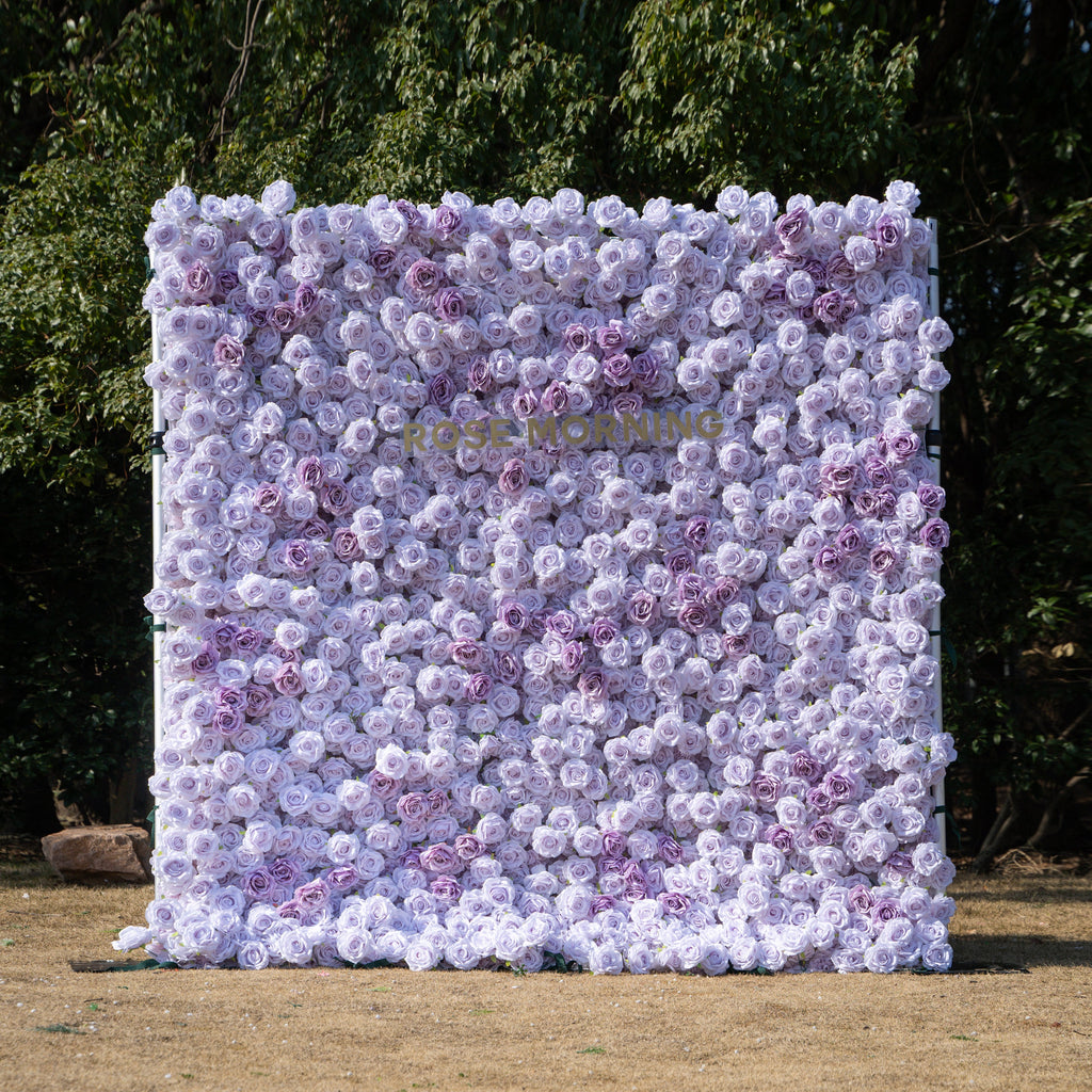 Fate：3D Fabric Artificial rolling up curtain flower wall Free Shipping