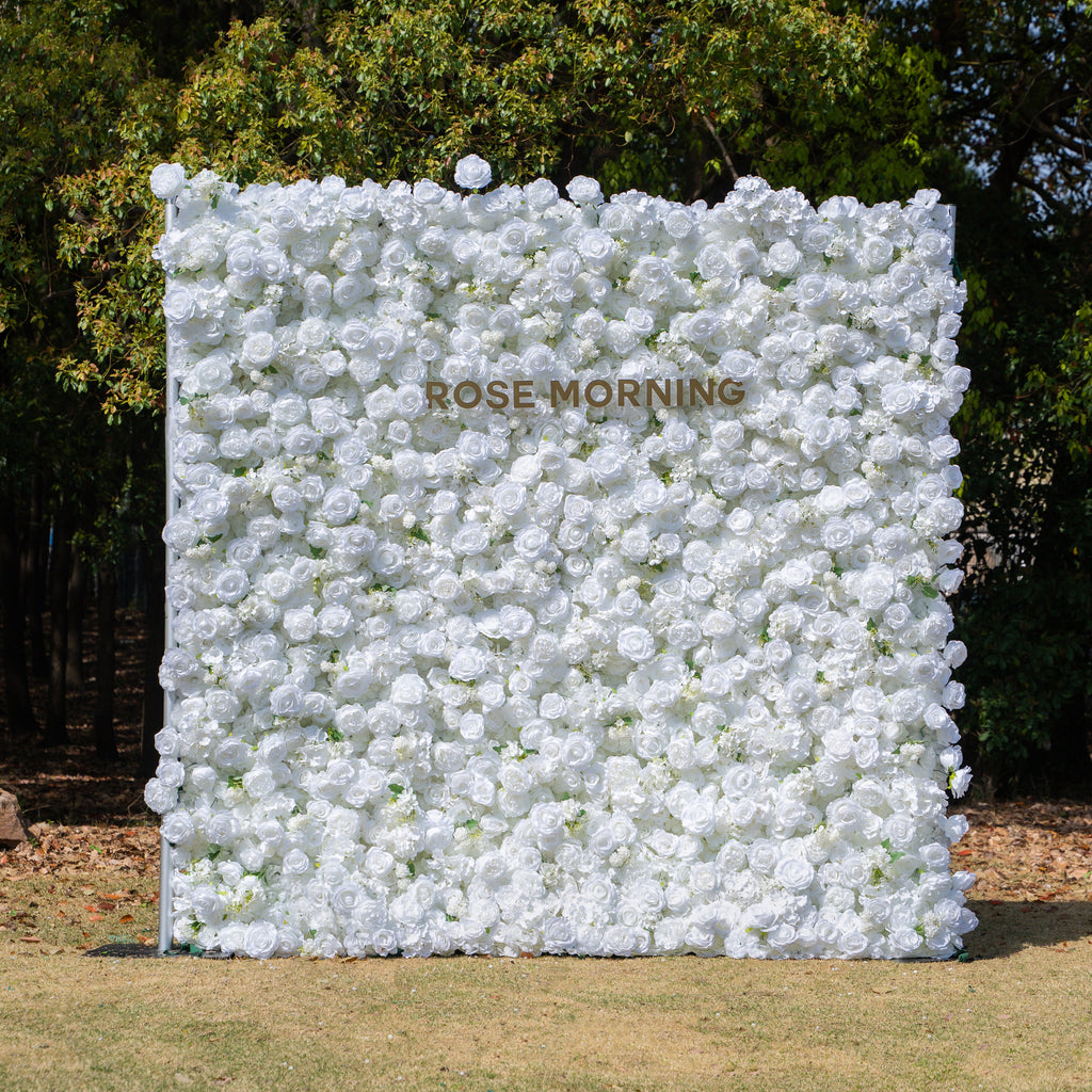 Felicity：5D Fabric Artificial rolling up curtain flower wall Free Shipping