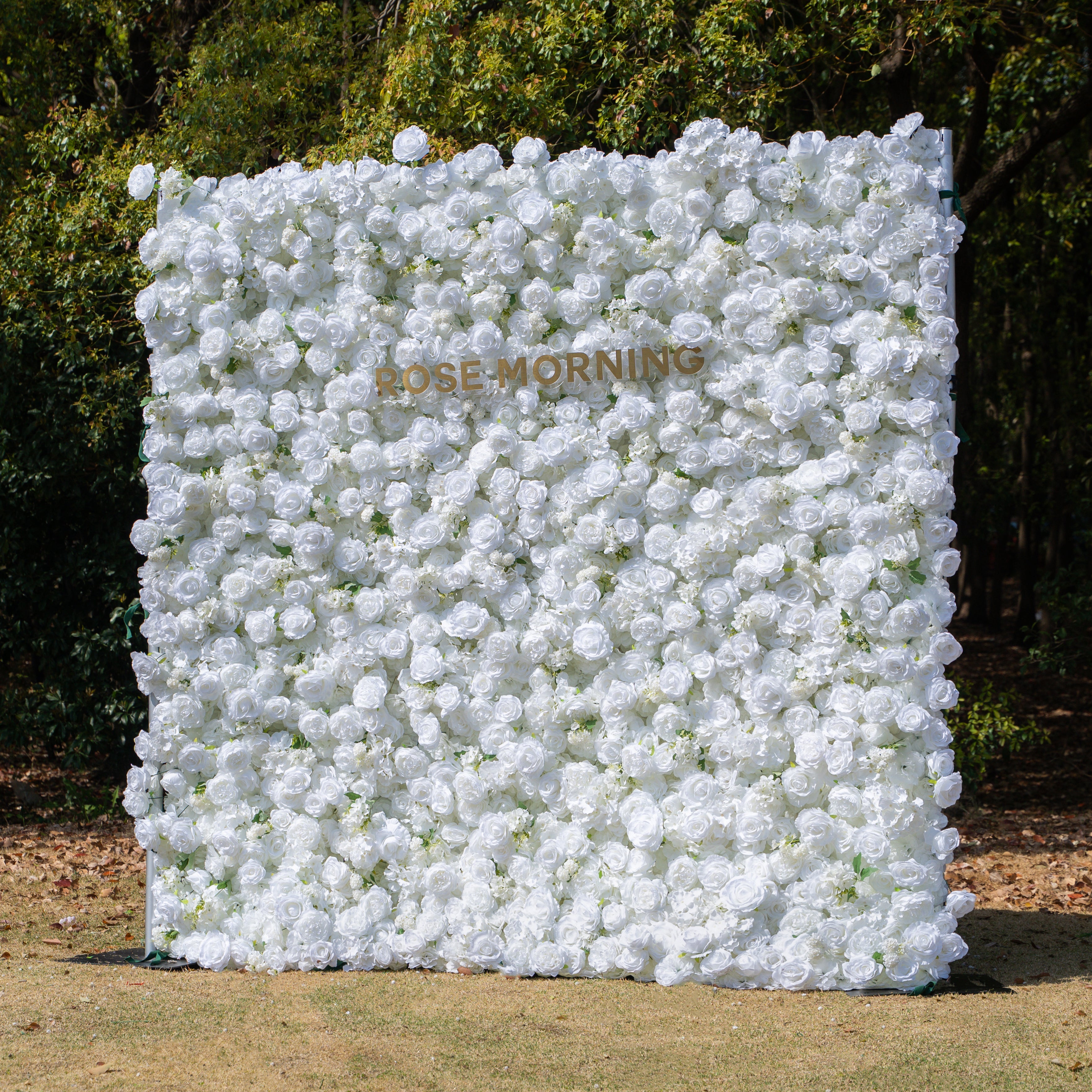 Felicity：5D Fabric Artificial rolling up curtain flower wall Free Shipping