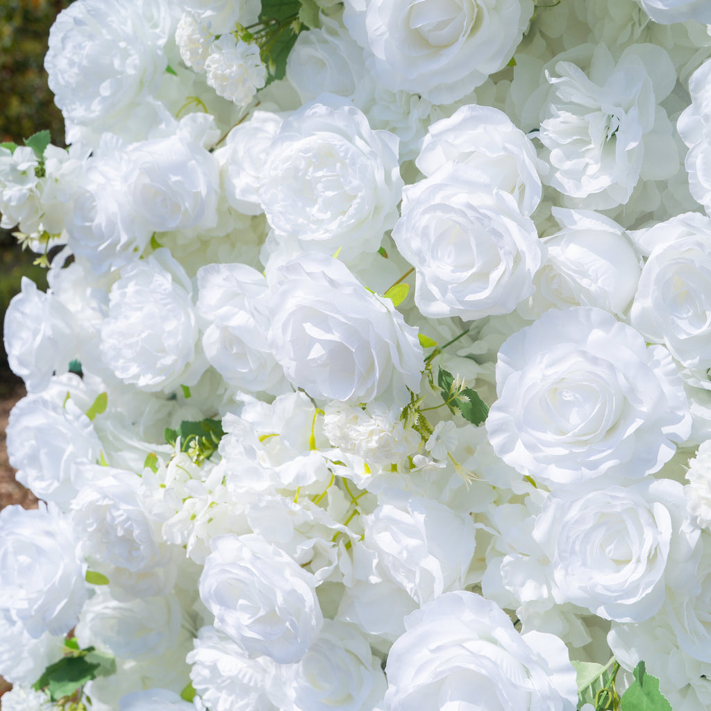 Felicity：5D Fabric Artificial rolling up curtain flower wall (Ready to ship) Free Shipping