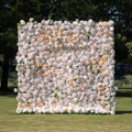 Frangipani：5D Fabric Artificial rolling up curtain flower wall Free Shipping