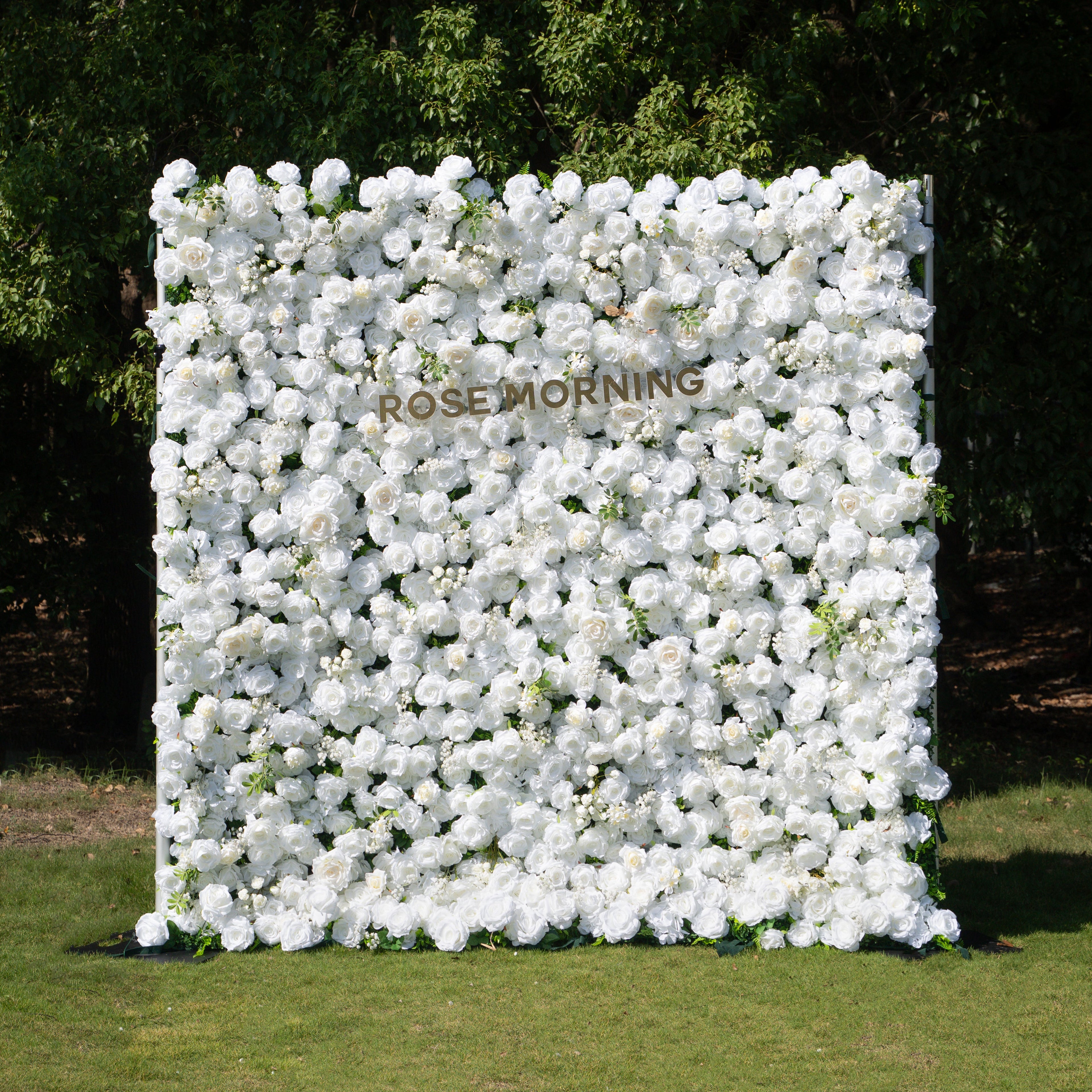 Friday - White Popular 5D Fabric Roll Up Flower Wall for Wedding Party Event Backdrop Free Shipping