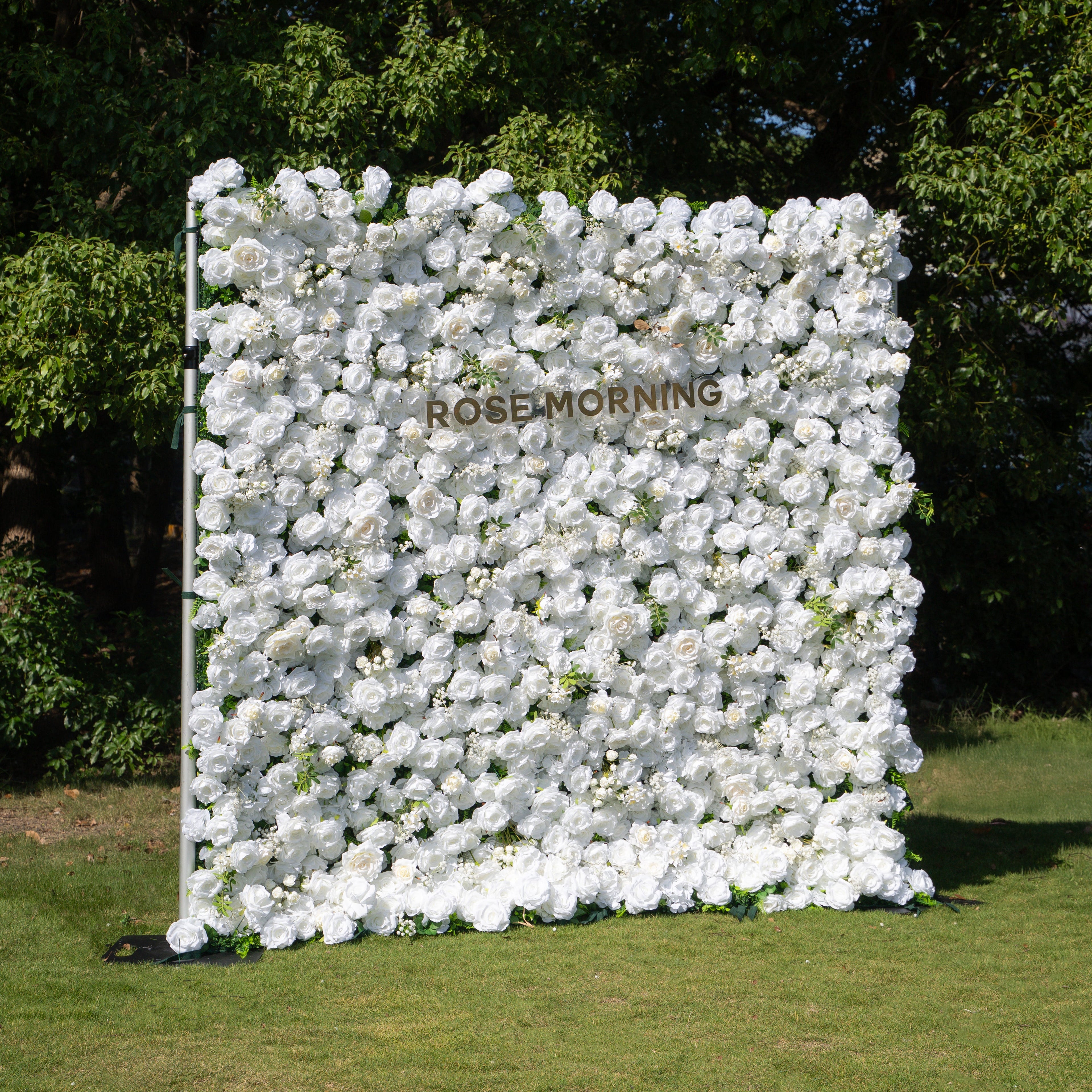 Friday - White Popular 5D Fabric Roll Up Flower Wall for Wedding Party Event Backdrop Free Shipping