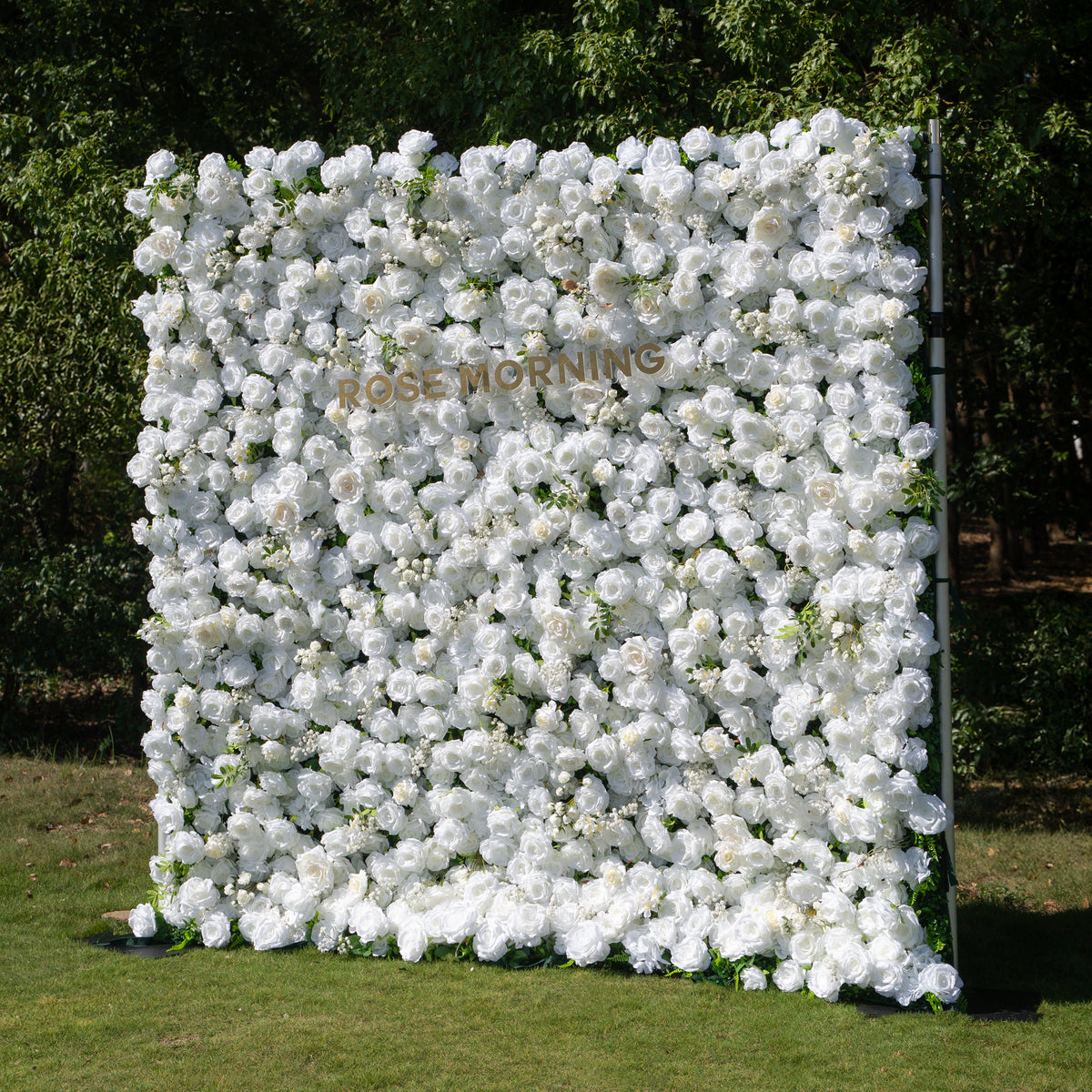 Friday - White Popular 5D Fabric Roll Up Flower Wall for Wedding Party Event Backdrop Free Shipping