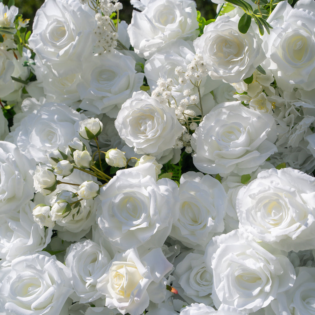 Friday - White Popular 5D Fabric Roll Up Flower Wall for Wedding Party Event Backdrop Free Shipping