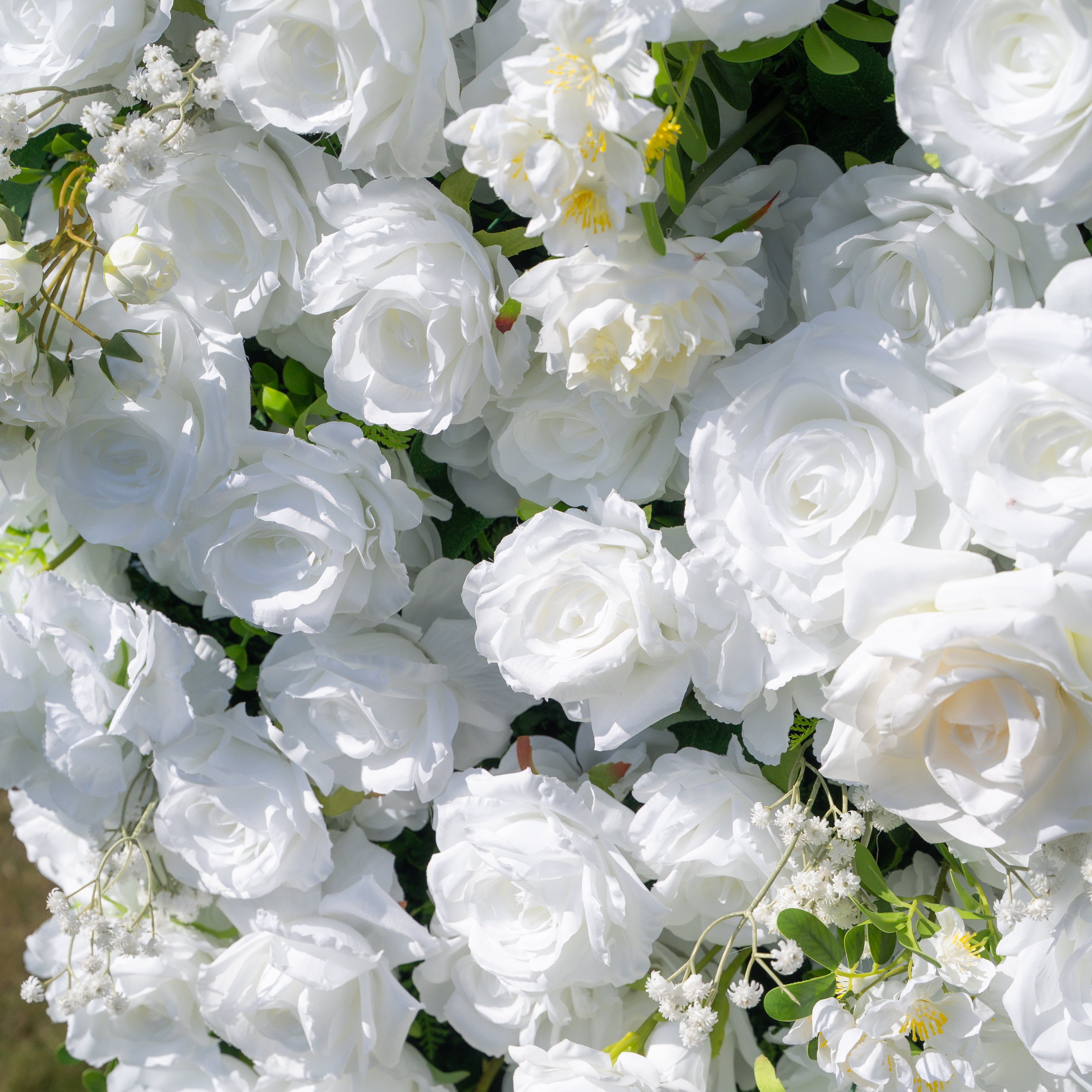 Friday - White Popular 5D Fabric Roll Up Flower Wall for Wedding Party Event Backdrop Free Shipping