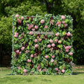 Giuliana：4D Fabric Artificial rolling up curtain flower wall Free Shipping