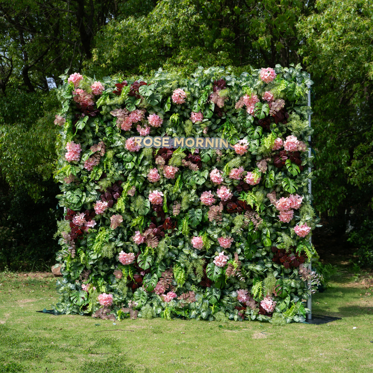 Giuliana：4D Fabric Artificial rolling up curtain flower wall Free Shipping