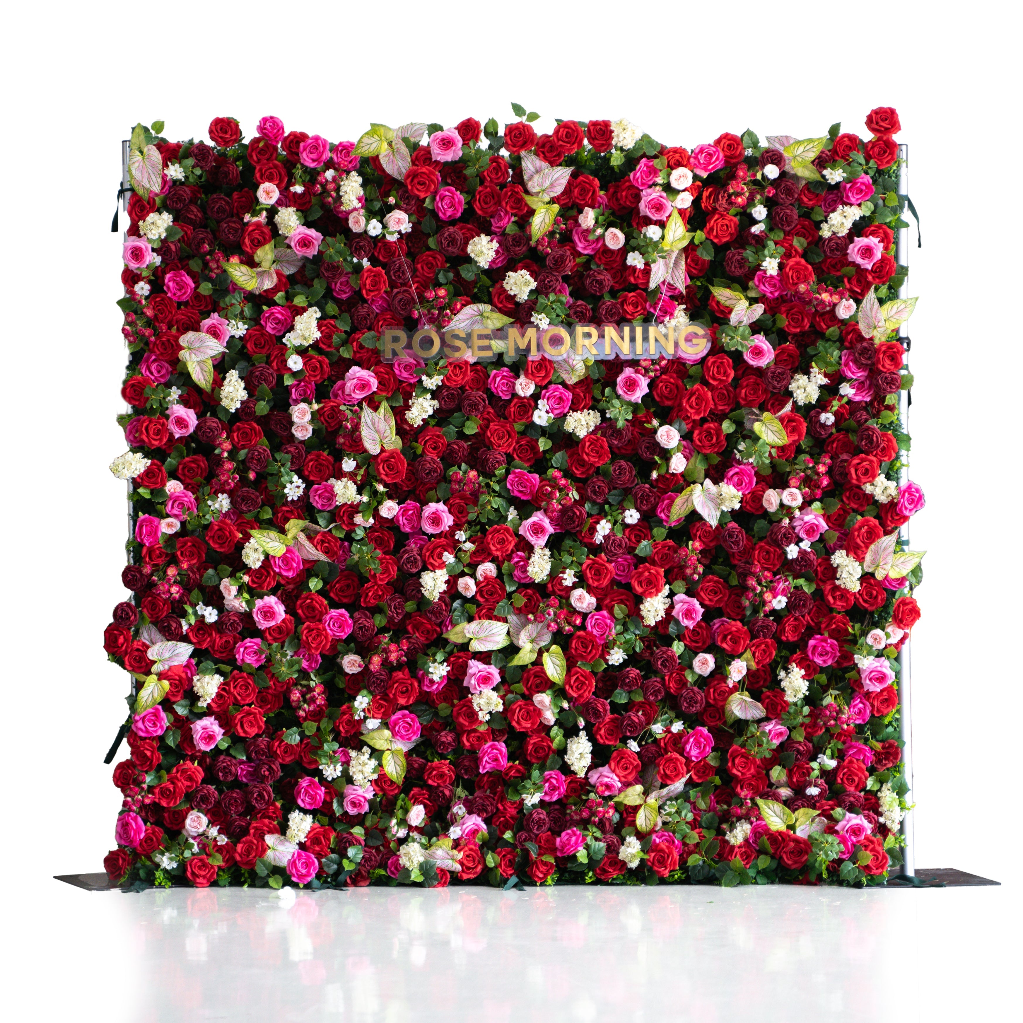 Jody ：5D Fabric Artificial rolling up curtain flower wall Free Shipping