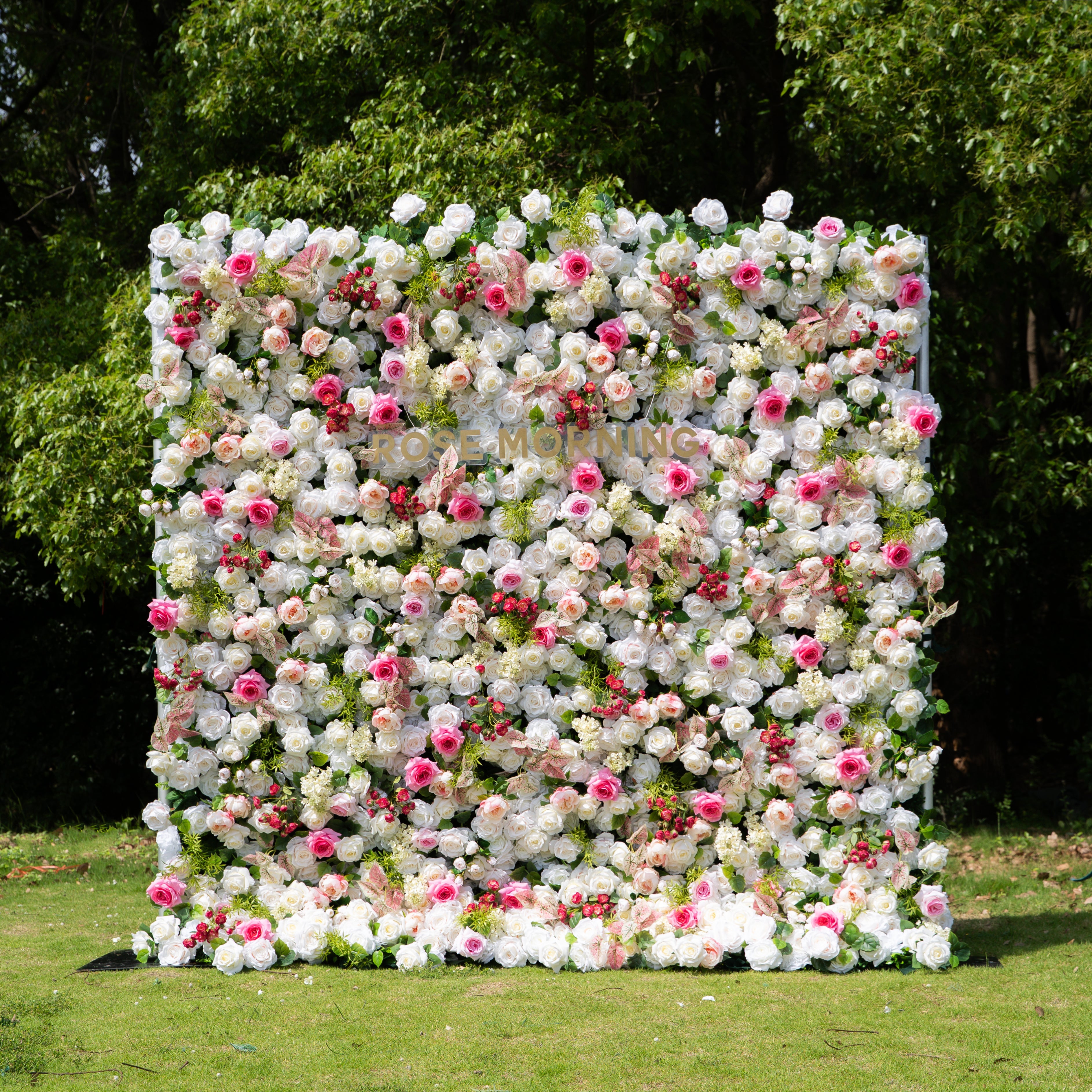 Juana：5D Fabric Artificial rolling up curtain flower wall Free Shipping