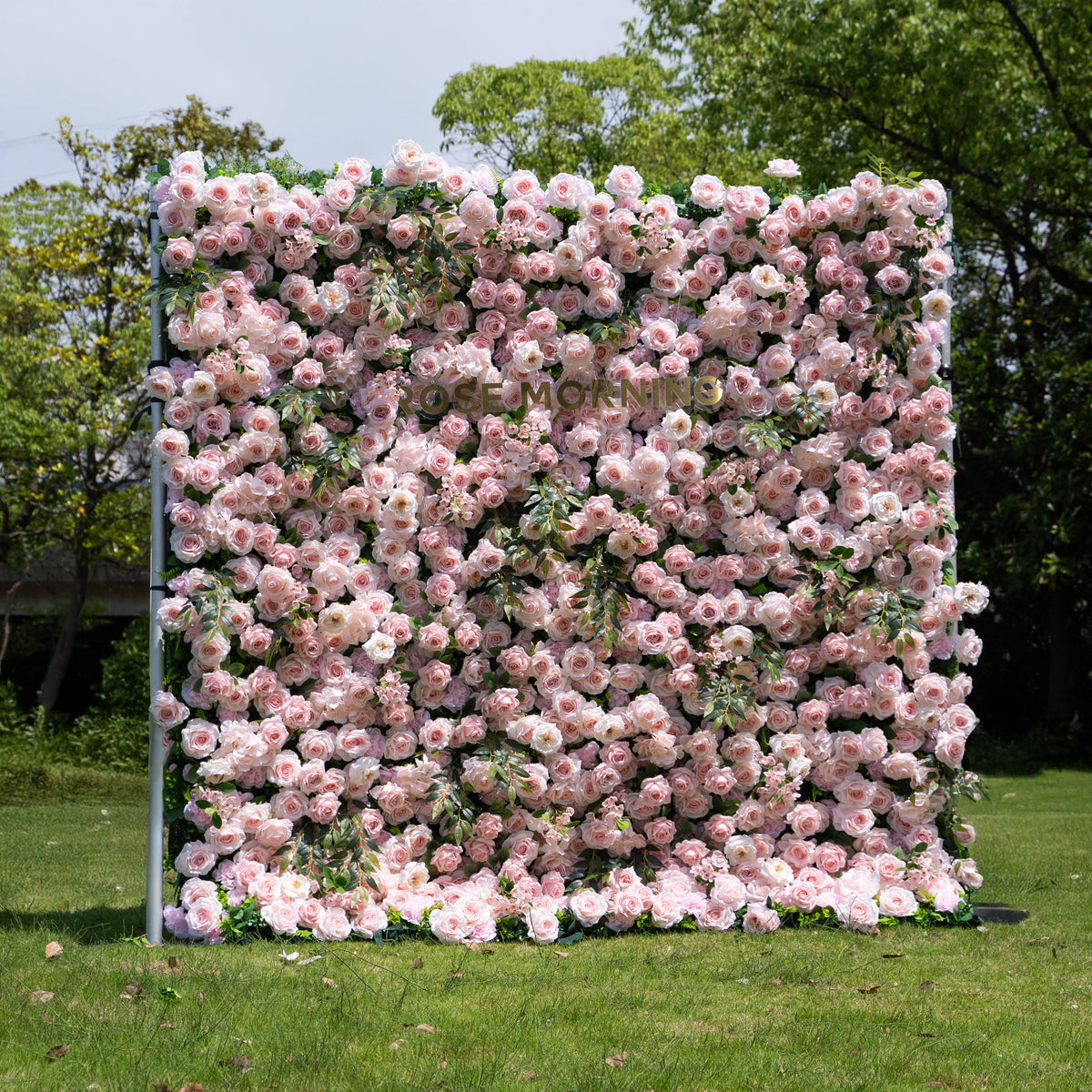 Juli：3D Fabric Artificial rolling up curtain flower wall Free Shipping