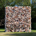 Latte：4D Fabric Artificial zip up curtain flower wall 8ft*8ft Free Shipping