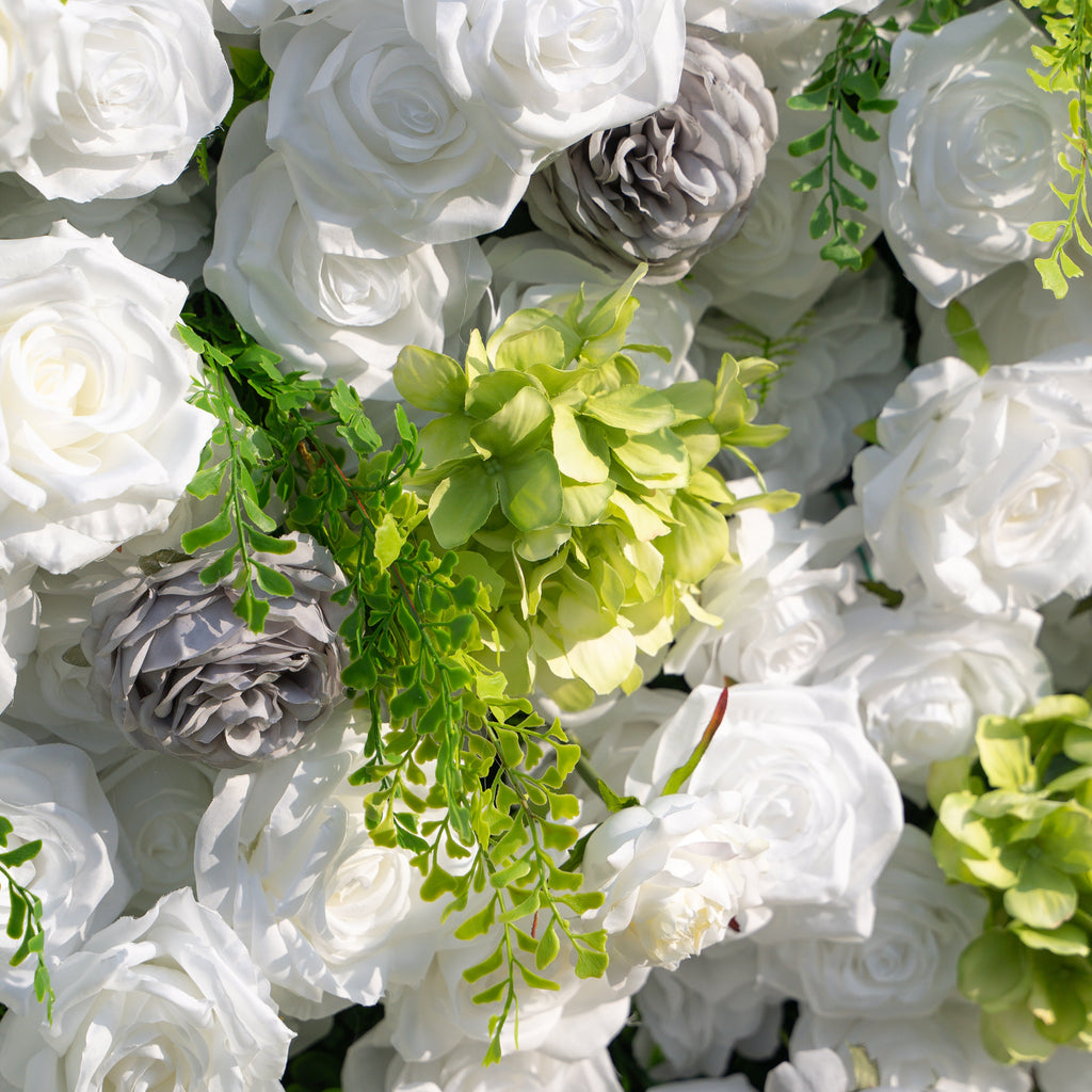 Lavinia：5D Fabric Artificial rolling up curtain flower wall Free Shipping