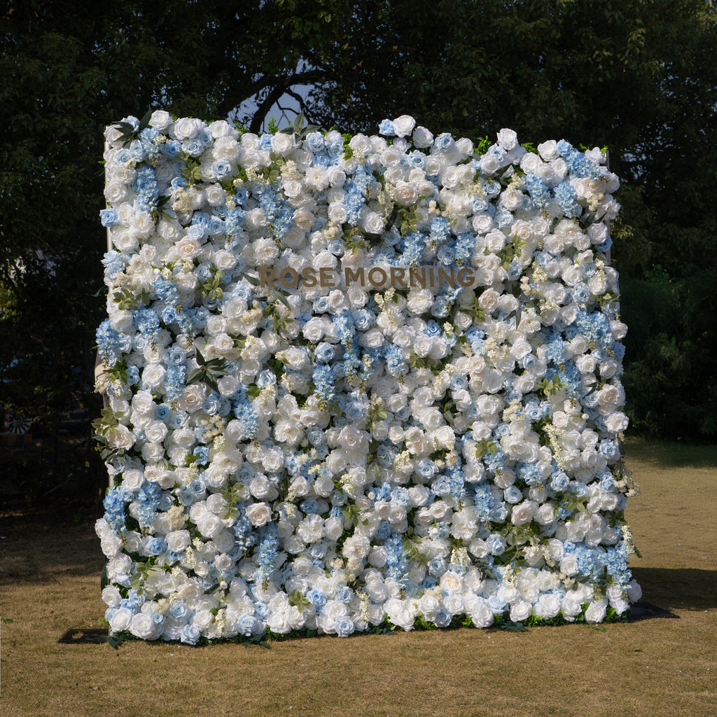 Loira ：Limited Custom Release Blue–white gradient Photogenic Full-bloom texture 8ft*8ft Free Shipping