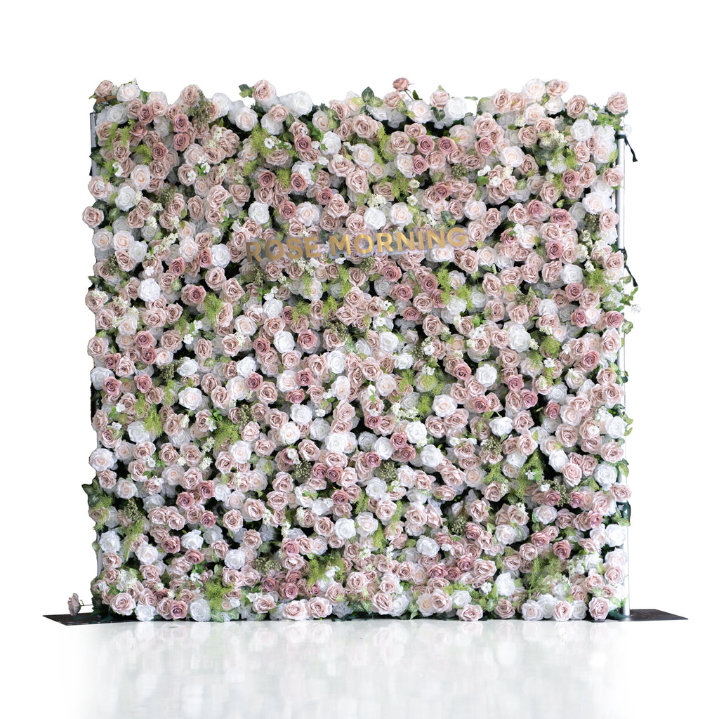 Loredana：5D Fabric Artificial rolling up curtain flower wall Free Shipping