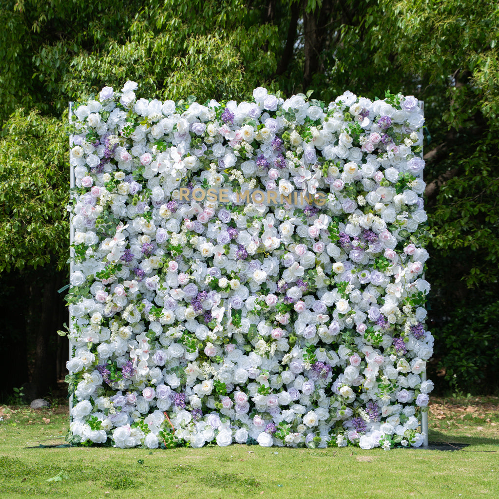 Lori：5D Fabric Artificial zip up curtain flower wall 8ft*8ft(In US Stock) Free Shipping