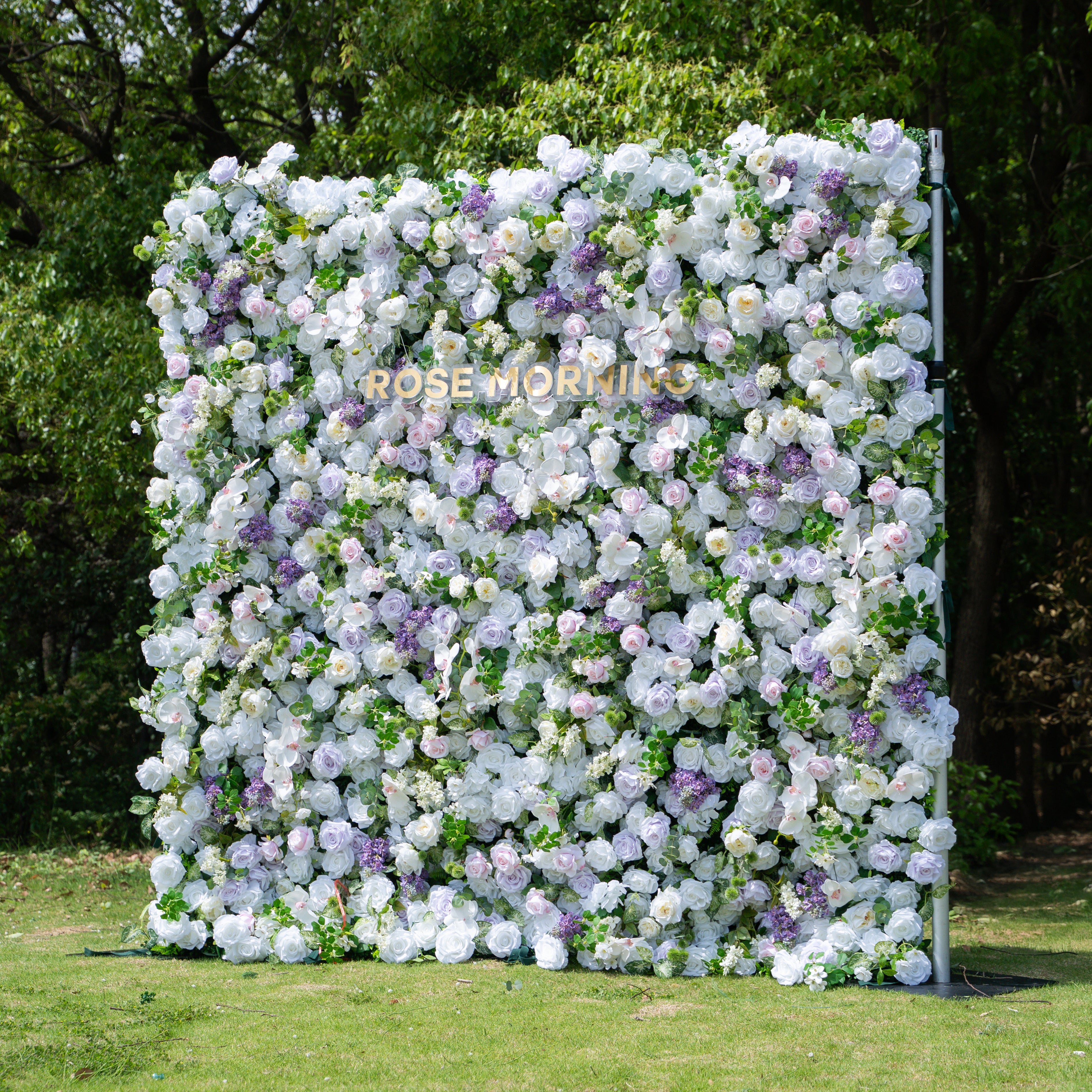 Lori：5D Fabric Artificial zip up curtain flower wall 8ft*8ft(In US Stock) Free Shipping