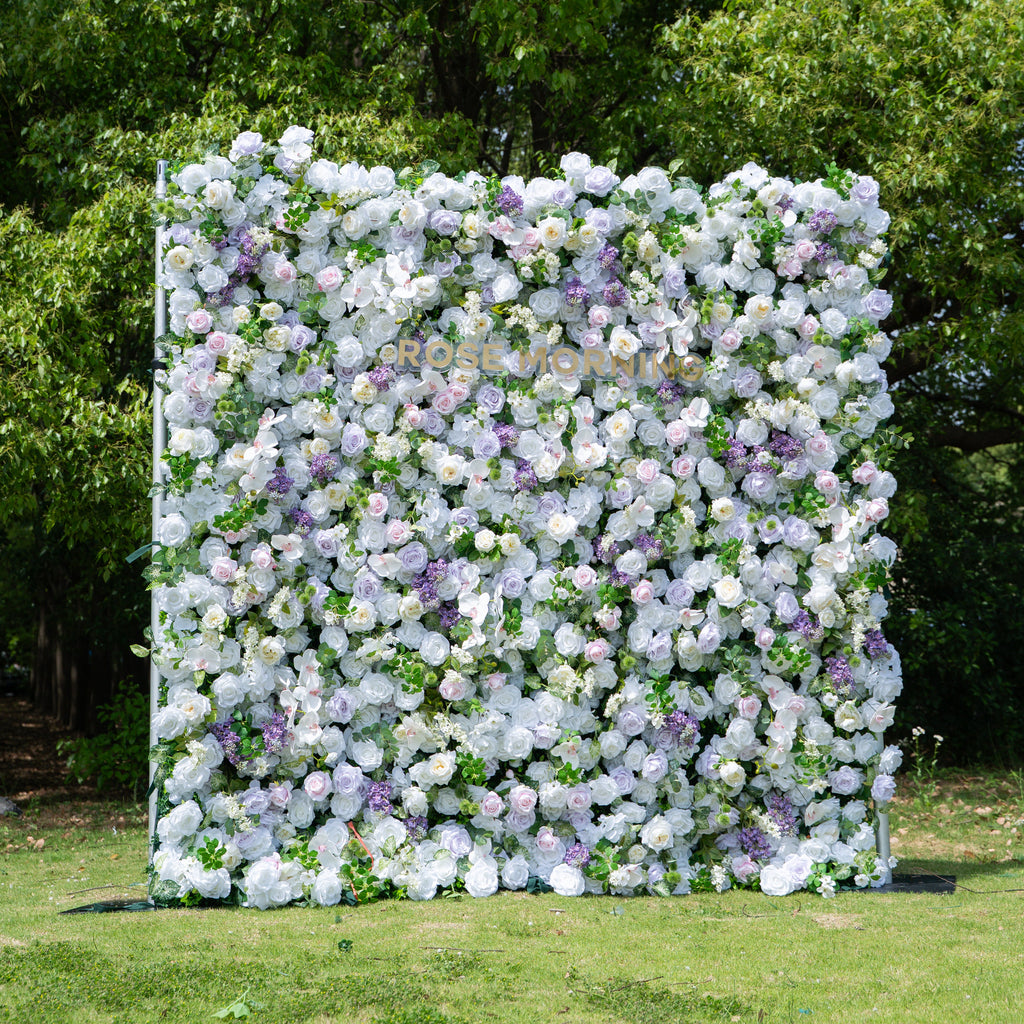 Lori：5D Fabric Artificial zip up curtain flower wall 8ft*8ft(In US Stock) Free Shipping