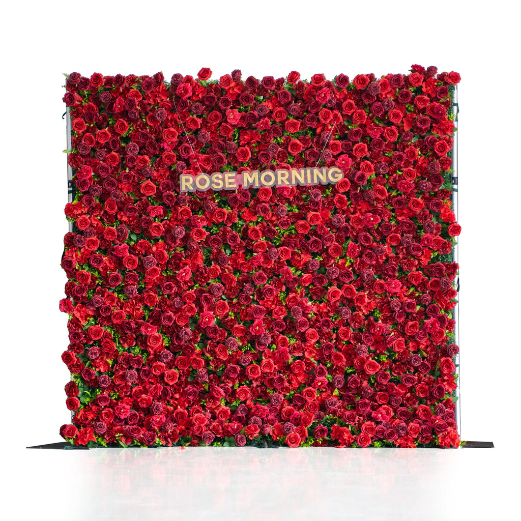 Luna：3D Fabric Artificial rolling up curtain flower wall Free Shipping