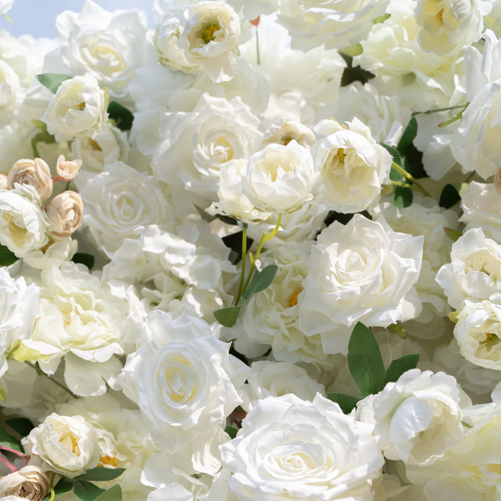 Marainne：5D Fabric Artificial rolling up curtain flower wall Free Shipping